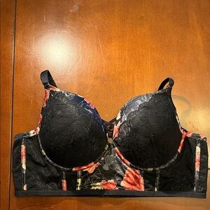 Torrid Curve Black Floral Lace Women's Bra